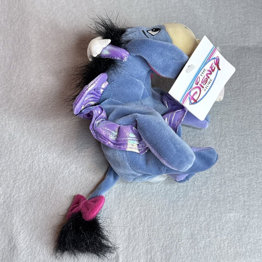 Eeyore Sugar Plum Fairy The Disney Store Bean Bag 7" Plush Stuffed Toy Wings - Picture 3 of 6